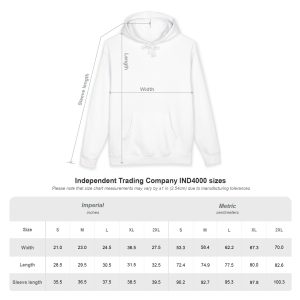 Size Chart, Navy